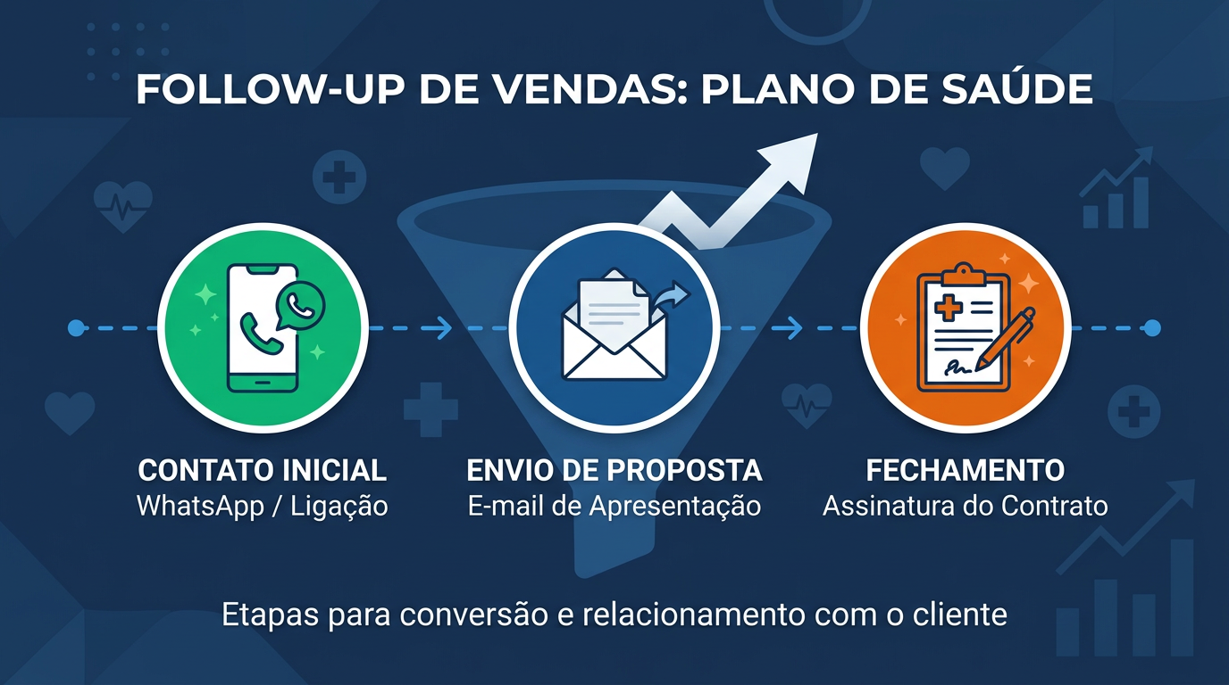 Follow-up para n�o perder clientes na corretora de sa�de